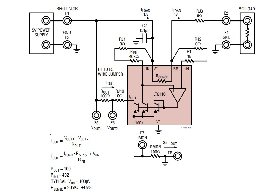 Mechanical Drawing - Analog Devices Inc. LT6110 Demo Board DC3033A
